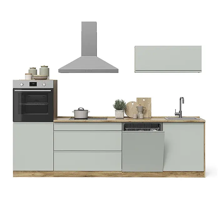 Küchenzeile R-Line 280 cm Pastellgrün Art.-Nr. 70609 - 