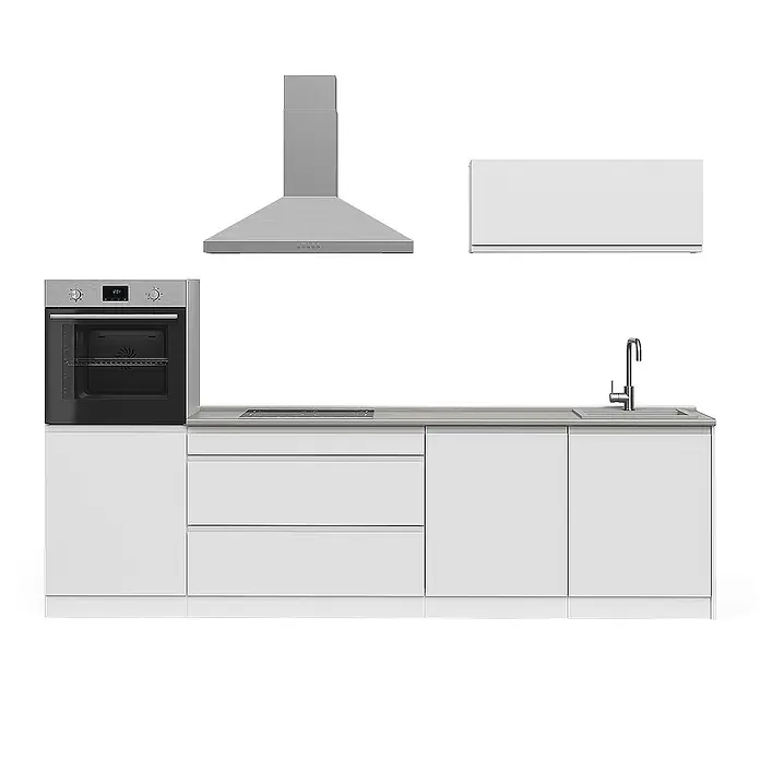 Küchenzeile R-Line 280 cm Weiß Art.-Nr. 70615 - 