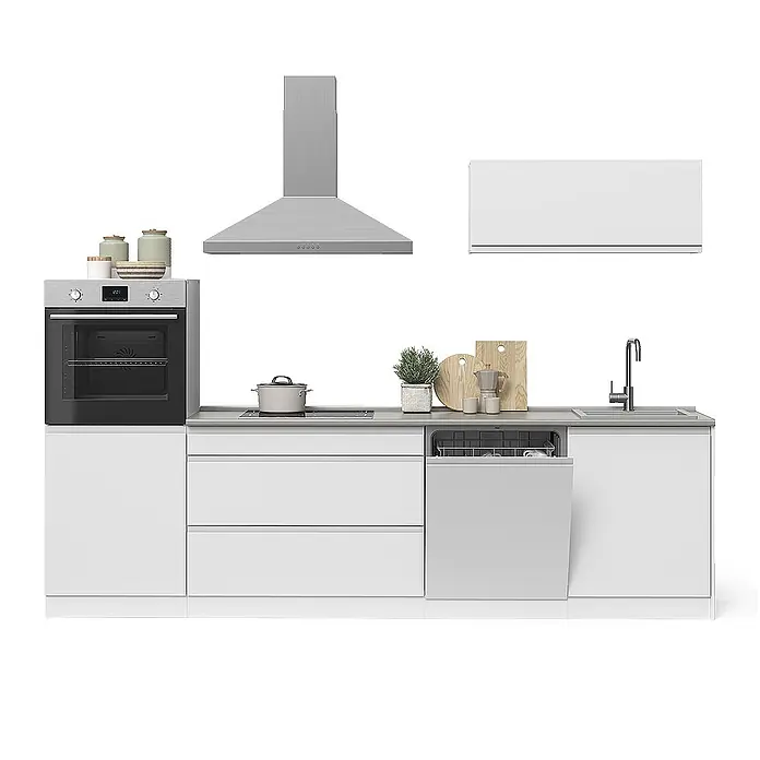 Küchenzeile R-Line 280 cm Weiß Art.-Nr. 70615 - 