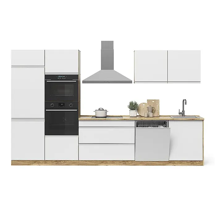 Küchenzeile R-Line 340 cm Weiß Art.-Nr. 70599 - 