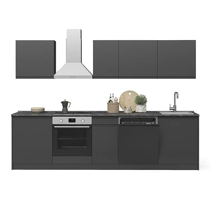 Küchenzeile R-Line 280 cm Anthrazit Art.-Nr. 70580 - 