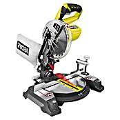 Ryobi ONE+ Ingletadora de batería EMS190DCL (18 V, Iones de litio, Sin batería, Diámetro hoja de sierra: 190 mm, Número de revoluciones de marcha en vacío: 4.500 r.p.m.)