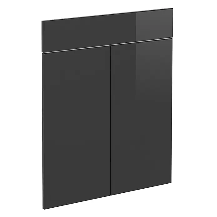 Küchenfront R-Line 59.6 cm Anthrazit Hochglanz Art.-Nr. 29206 - 