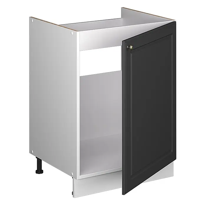 Spülenunterschrank Fame-Line 60 cm Anthrazit-Gold Landhaus Art.-Nr. 62179 - 
