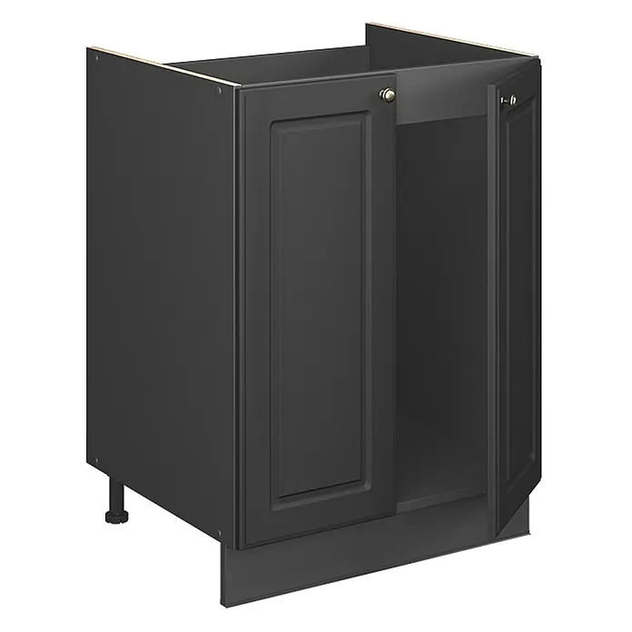 Spülenunterschrank Fame-Line 60 cm Anthrazit-Gold Landhaus Art.-Nr. 65255 - 