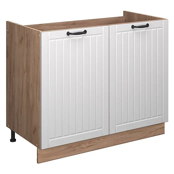 Spülenunterschrank Fame-Line 100 cm Weiß Landhaus Art.-Nr. 61612 - 