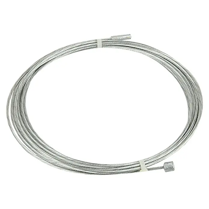 Fischer Schalt-Innenzug - 2.100 mm - Ein Ring aus flexiblem, verzinktem Stahlseil mit zwei Endstücken und zwei Kabelbindern, ideal für vielseitige Anwendungen.