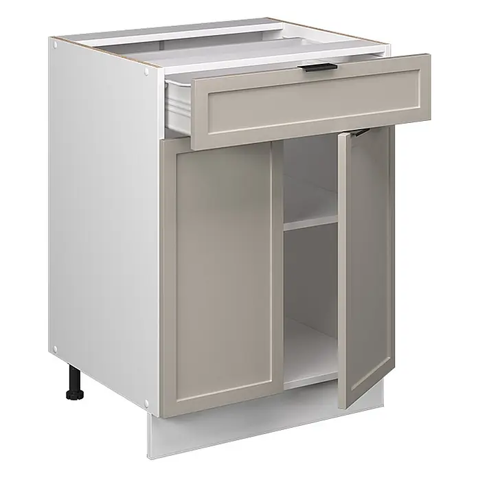 Küchenunterschrank Fame-Line 60 cm GrauBeige Art.-Nr. 60959 - 