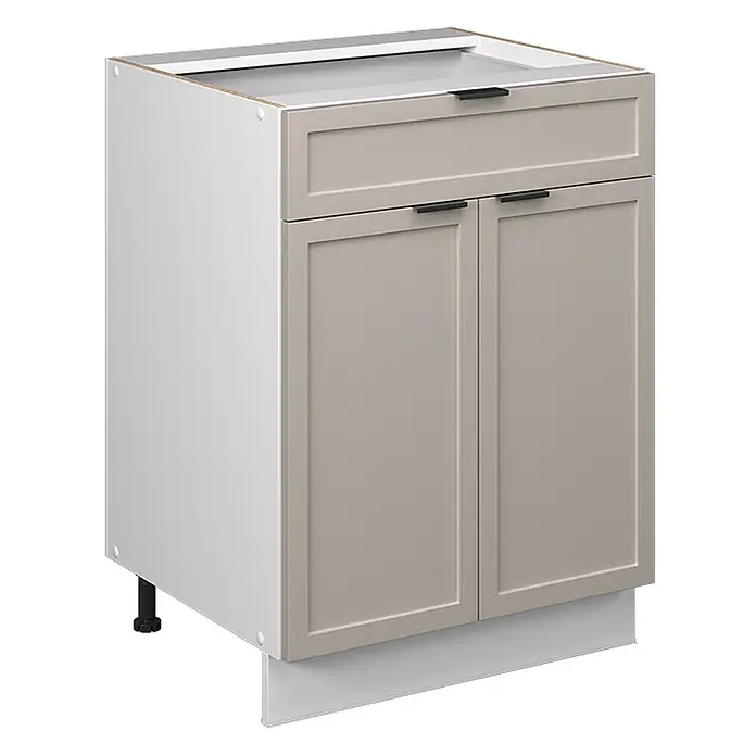 Küchenunterschrank Fame-Line 60 cm GrauBeige Art.-Nr. 60959 - 