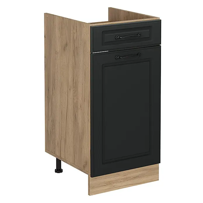 Küchenunterschrank R-Line 40 cm Anthrazit Landhaus Art.-Nr. 61134 - 