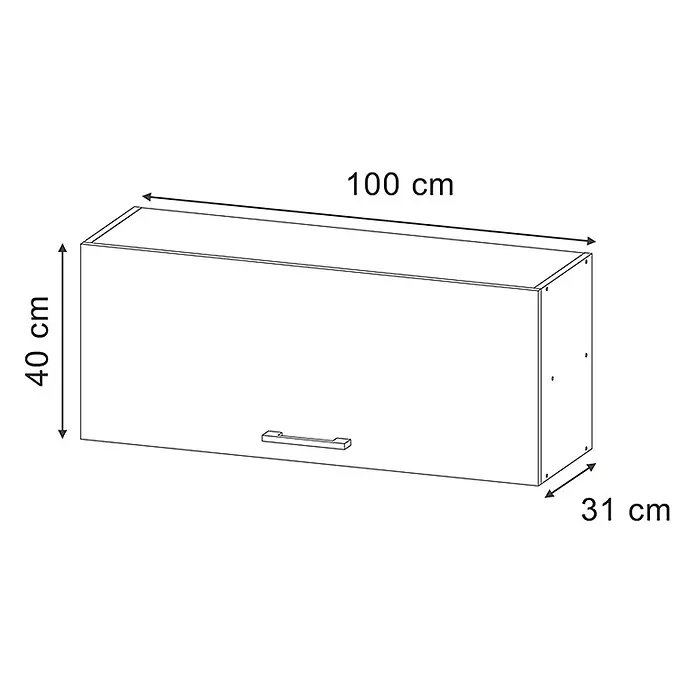 Hängeschrank R-Line 100 cm Sonoma Art.-Nr. 63155 - 
