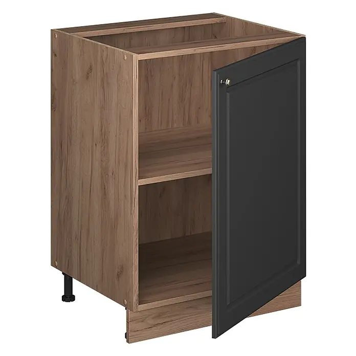 Küchenunterschrank Fame-Line 60 cm Anthrazit-Gold Landhaus Art.-Nr. 65181 - 