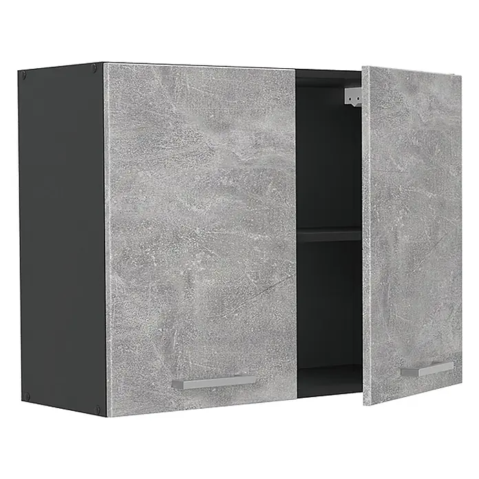 Küchenglasschrank R-Line 80 cm Beton Art.-Nr. 71460 - 