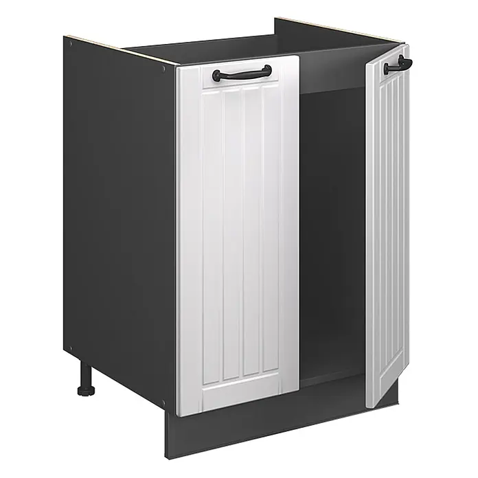 Spülenunterschrank Fame-Line 60 cm Weiß Landhaus Art.-Nr. 65287 - 