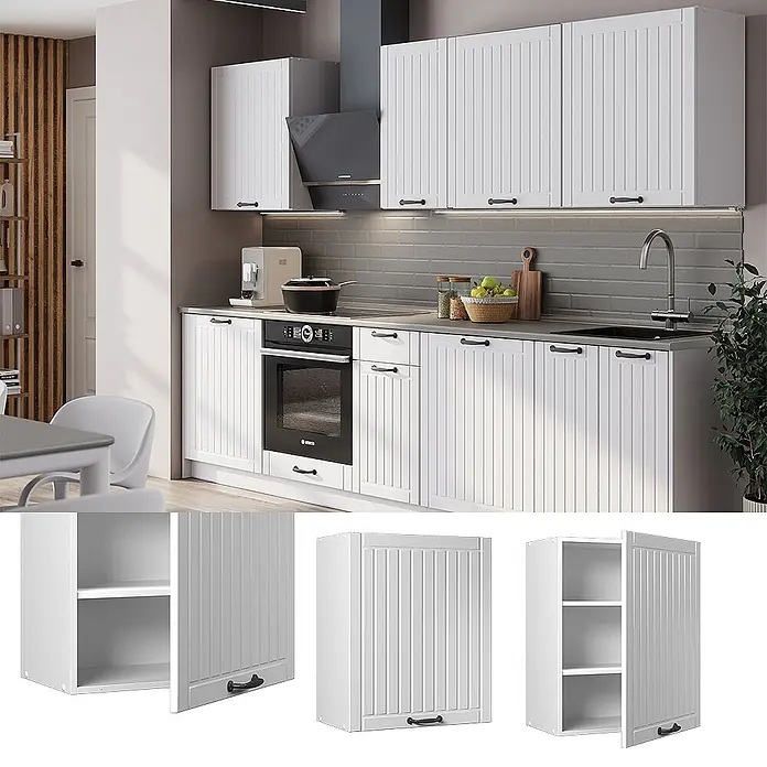 Hängeschrank Fame-Line 60 cm Weiß Landhaus Art.-Nr. 62841 - 