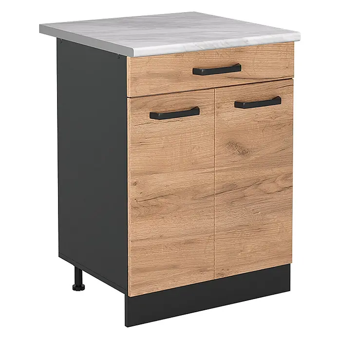 Küchenunterschrank R-Line 60 cm Goldkraft Eiche Art.-Nr. 61100 - 