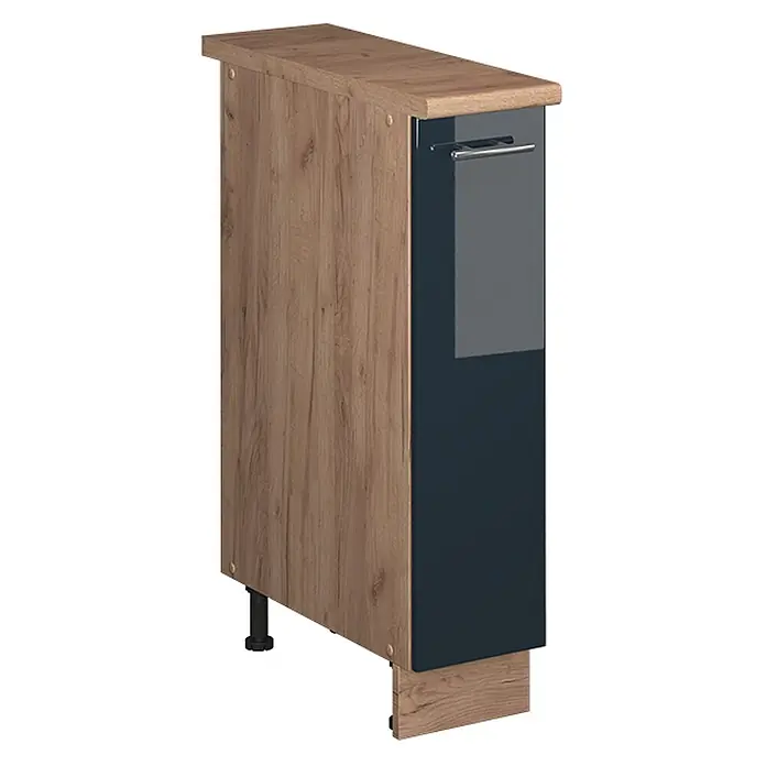 Apothekerschrank Fame-Line 20 cm Dunkelblau Hochglanz Art.-Nr. 62130 - 