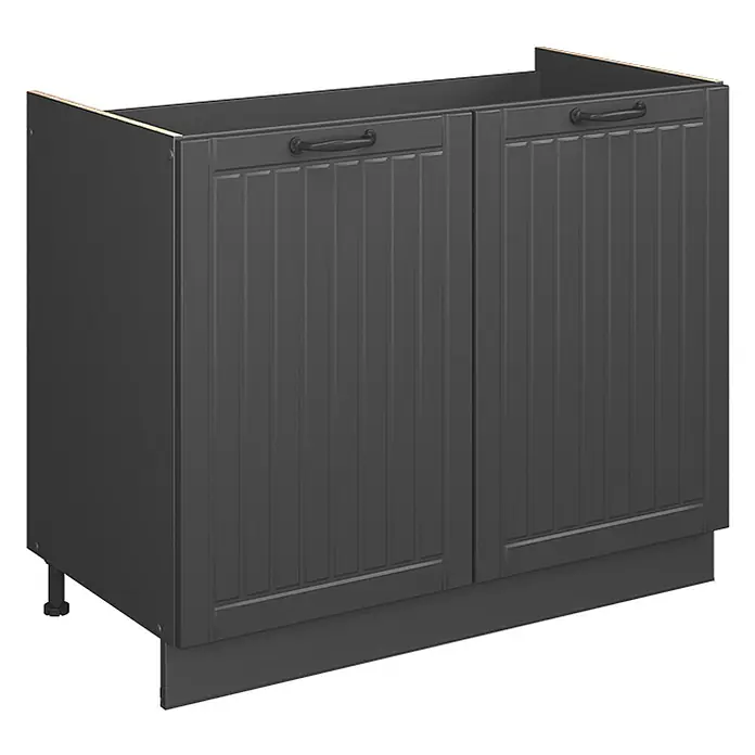 Spülenunterschrank Fame-Line 100 cm Dunkelgrau Art.-Nr. 61597 - 