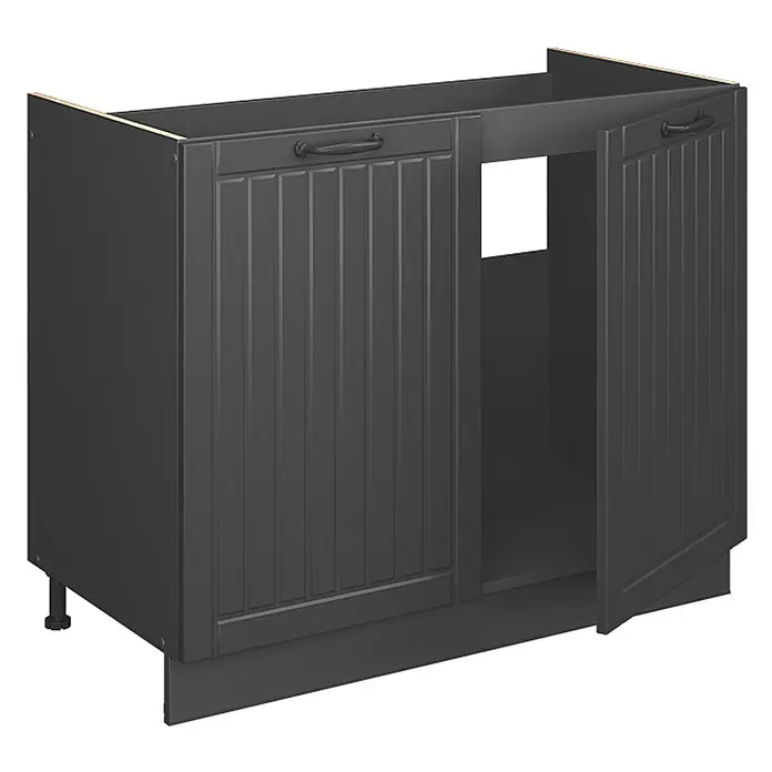 Spülenunterschrank Fame-Line 100 cm Dunkelgrau Art.-Nr. 61597 - 