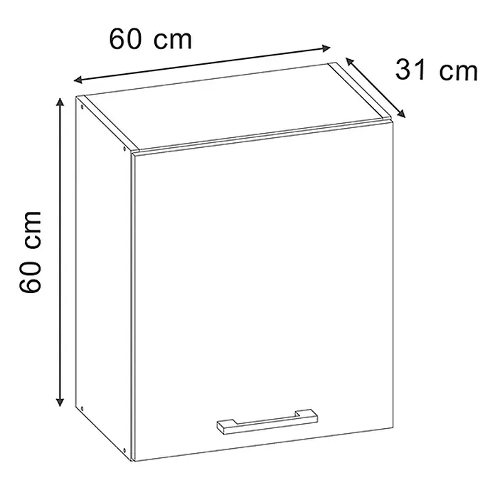 Hängeschrank R-Line 60 cm Goldkraft Eiche Art.-Nr. 65789 - 