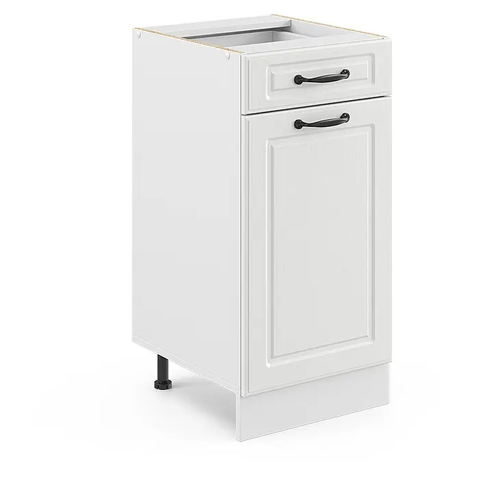 Küchenfront R-Line 39.6 cm Weiß Landhaus Art.-Nr. 36334 - 