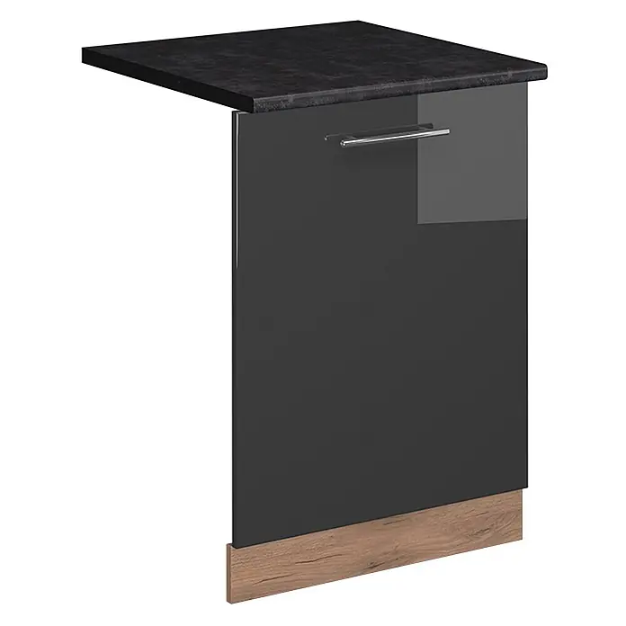 Geschirrspülblende Fame-Line 60 cm Anthrazit Hochglanz Art.-Nr. 54840 - 