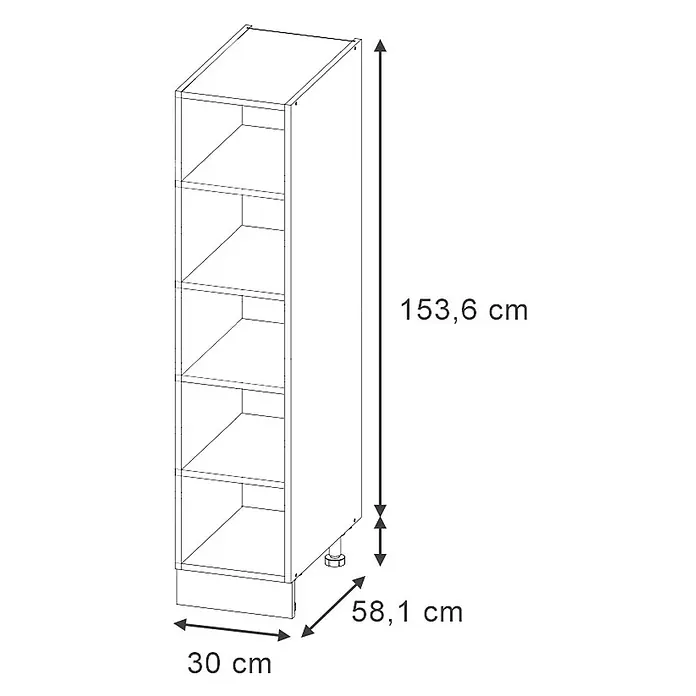 Küchenregal Fame-Line 30 cm Anthrazit Art.-Nr. 63253 - 