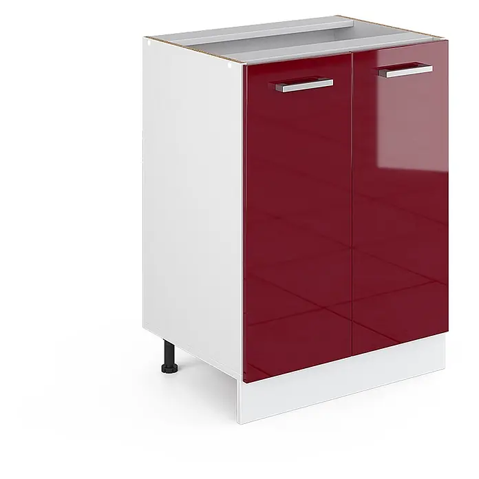 Küchenfront R-Line 59.2 cm Rot Hochglanz Art.-Nr. 41231 - 