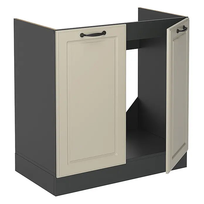 Spülenunterschrank R-Line 80 cm Sand Landhaus Art.-Nr. 71146 - 