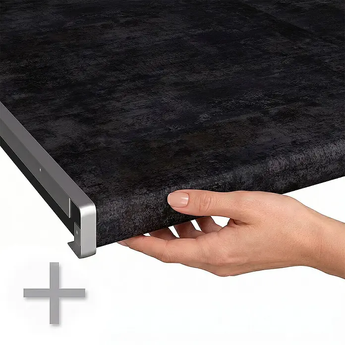 Apothekerschrank Fame-Line 20 cm Anthrazit Hochglanz Art.-Nr. 62090 - 