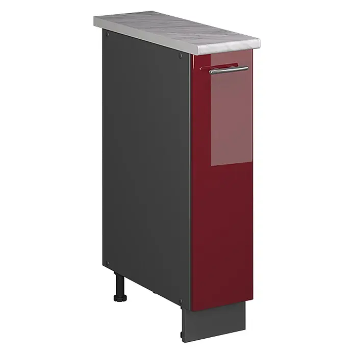 Apothekerschrank Fame-Line 20 cm Bordeaux Hochglanz Art.-Nr. 62107 - 