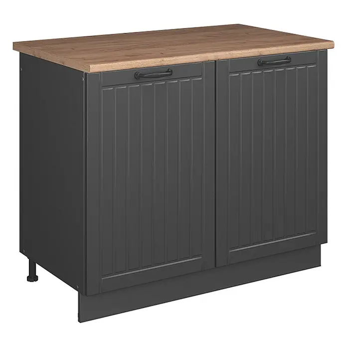 Spülenunterschrank Fame-Line 100 cm Dunkelgrau Art.-Nr. 61933 - 