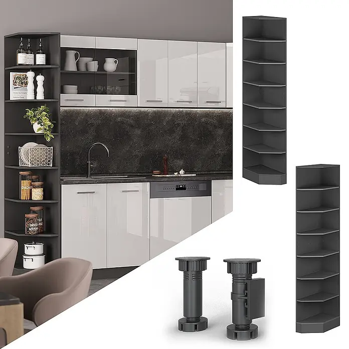 Küchenregal R-Line 30 cm Anthrazit Art.-Nr. 60557 - 