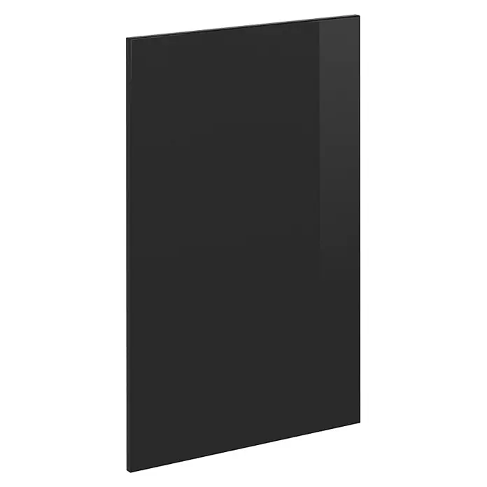 Küchenfront R-Line 39.6 cm Schwarz Hochglanz Art.-Nr. 40922 - 