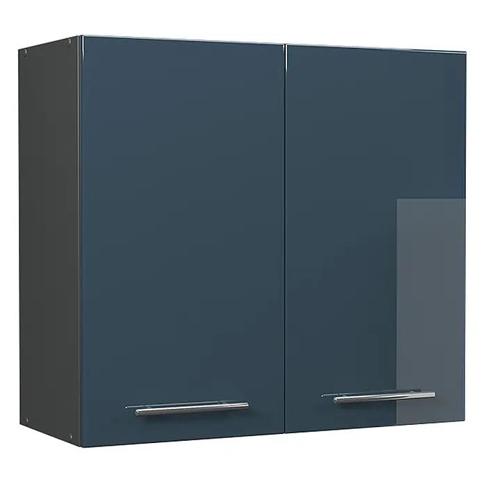 Hängeschrank Fame-Line 80 cm Dunkelblau Hochglanz Art.-Nr. 62805 - 