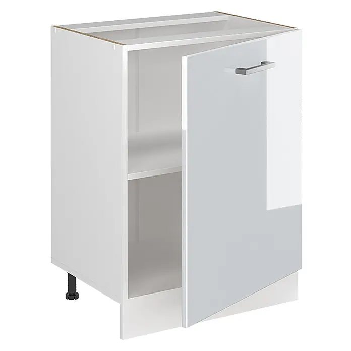 Küchenunterschrank R-Line 60 cm Weiß Hochglanz Art.-Nr. 72144 - 