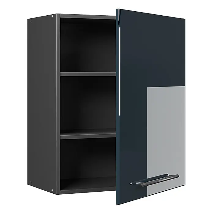 Hängeschrank Fame-Line 60 cm Dunkelblau Hochglanz Art.-Nr. 62848 - 
