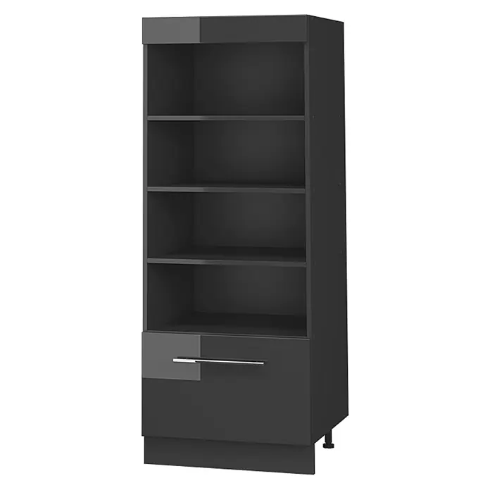 Vorratsschrank Fame-Line 60 cm Anthrazit Hochglanz Art.-Nr. 62224 - 