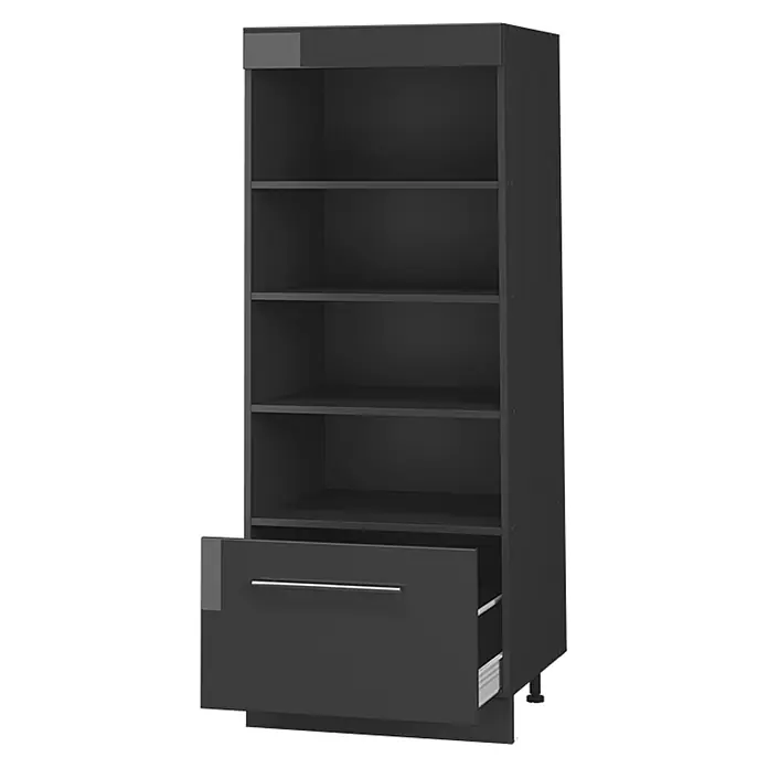 Vorratsschrank Fame-Line 60 cm Anthrazit Hochglanz Art.-Nr. 62224 - 