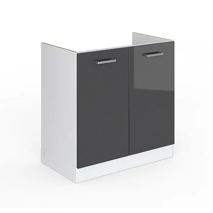 Küchenfront R-Line 79.2 cm Anthrazit Hochglanz Art.-Nr. 29207 - 