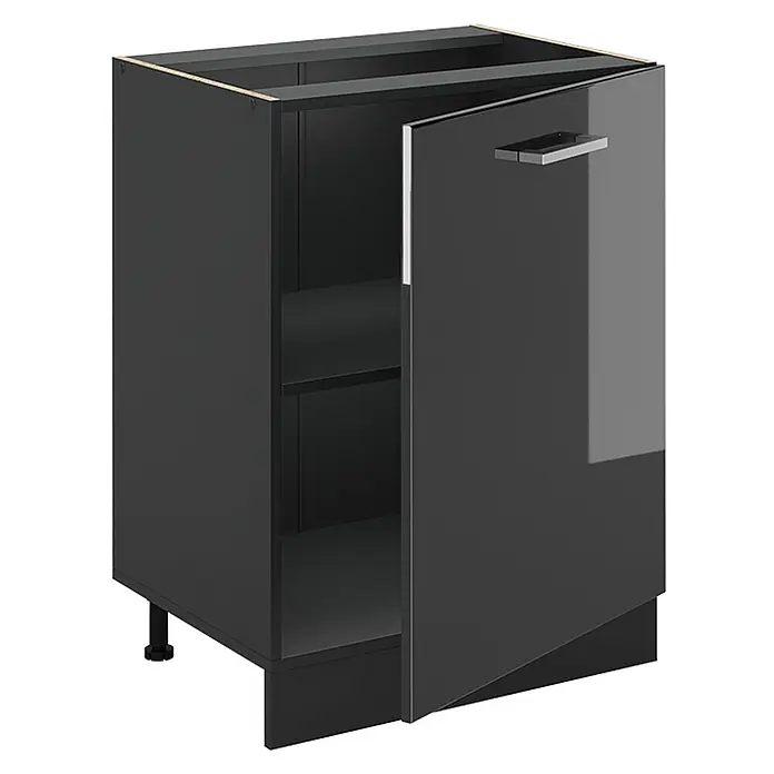 Küchenunterschrank R-Line 60 cm Anthrazit Hochglanz Art.-Nr. 72018 - 