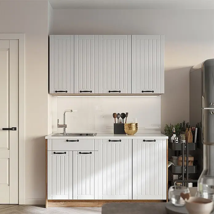 Hängeschrank Fame-Line 80 cm Weiß Landhaus Art.-Nr. 62822 - 