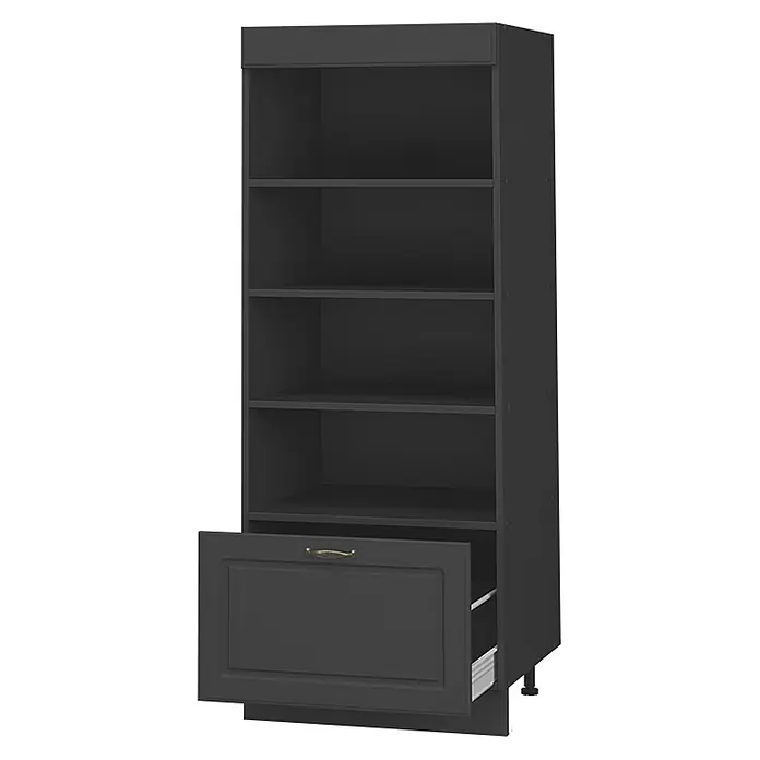 Vorratsschrank Fame-Line 60 cm Anthrazit-Gold Landhaus Art.-Nr. 62223 - 