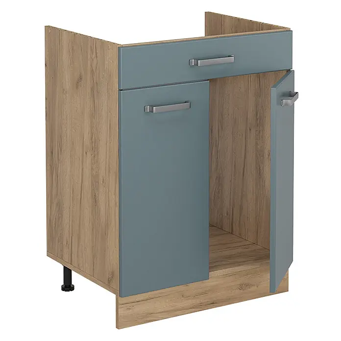 Küchenunterschrank R-Line 60 cm Blau-Grau Art.-Nr. 61214 - 