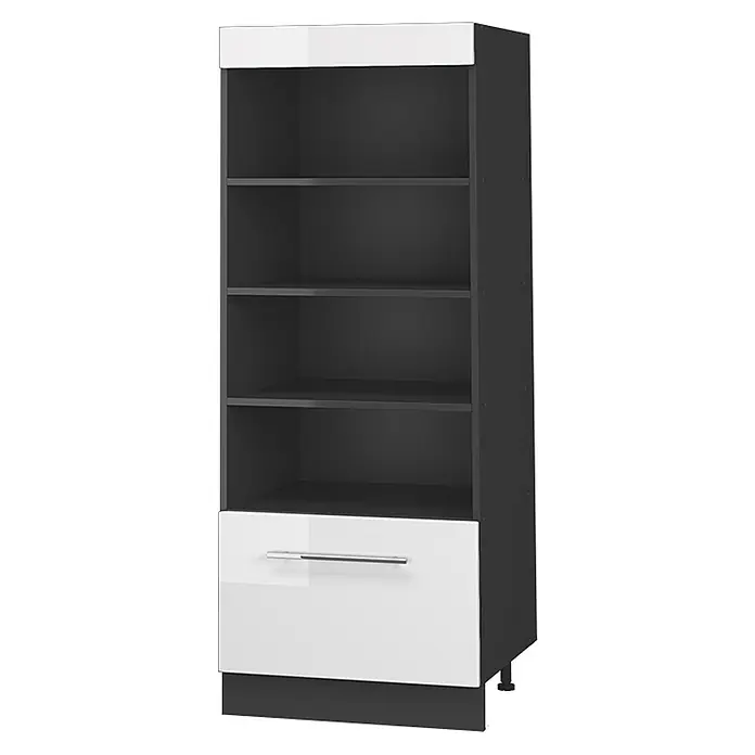 Vorratsschrank Fame-Line 60 cm Weiß Hochglanz Art.-Nr. 62229 - 