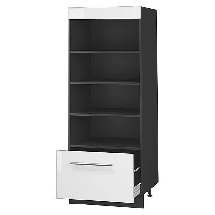 Vorratsschrank Fame-Line 60 cm Weiß Hochglanz Art.-Nr. 62229 - 