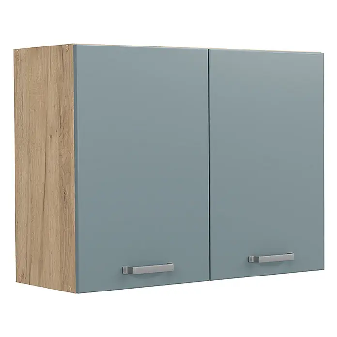 Küchenglasschrank R-Line 80 cm Blau-Grau Art.-Nr. 71483 - 