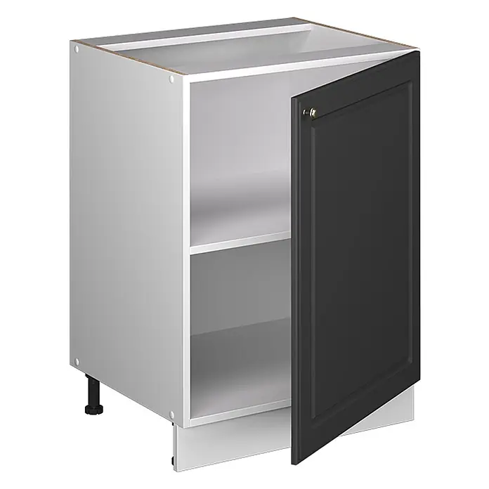 Küchenunterschrank Fame-Line 60 cm Anthrazit-Gold Landhaus Art.-Nr. 65113 - 