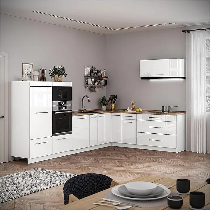 Hängeschrank Fame-Line 100 cm Weiß Hochglanz Art.-Nr. 61566 - 