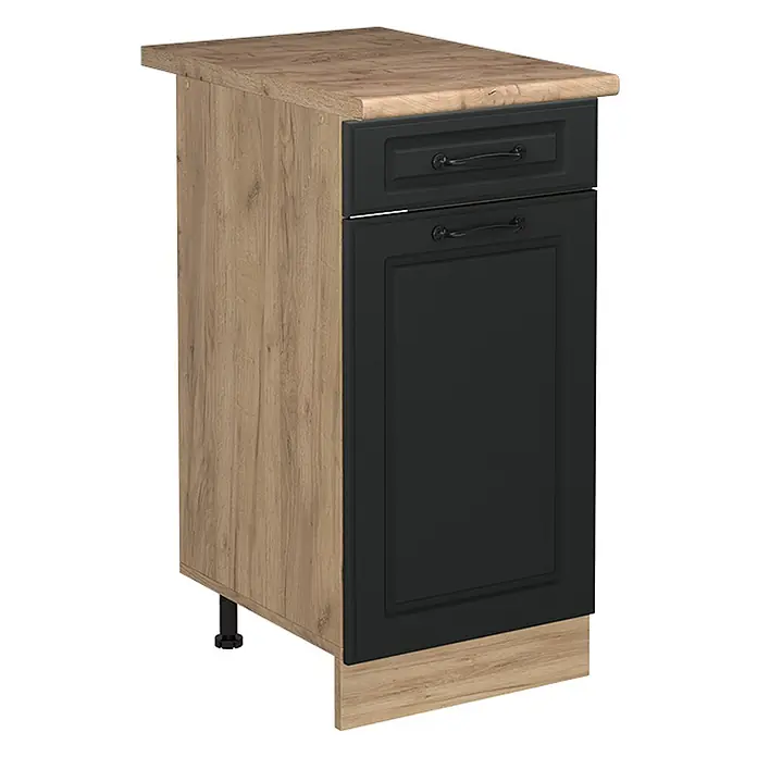 Küchenunterschrank R-Line 40 cm Anthrazit Landhaus Art.-Nr. 61136 - 